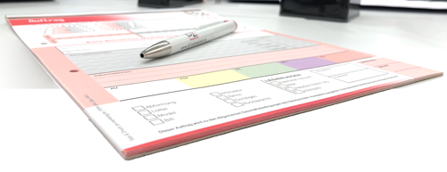 B2-Zahntechnik Auftragsblock